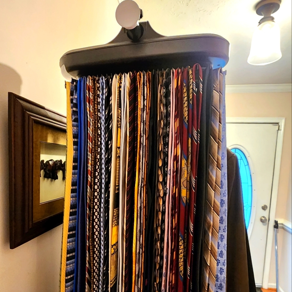Men's Ties and Rotating Tie Rack